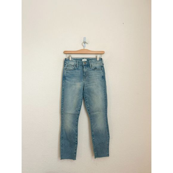 Mother The Looker Ankle Fray medium was distressed jeans size 25 - Picture 1 of 7